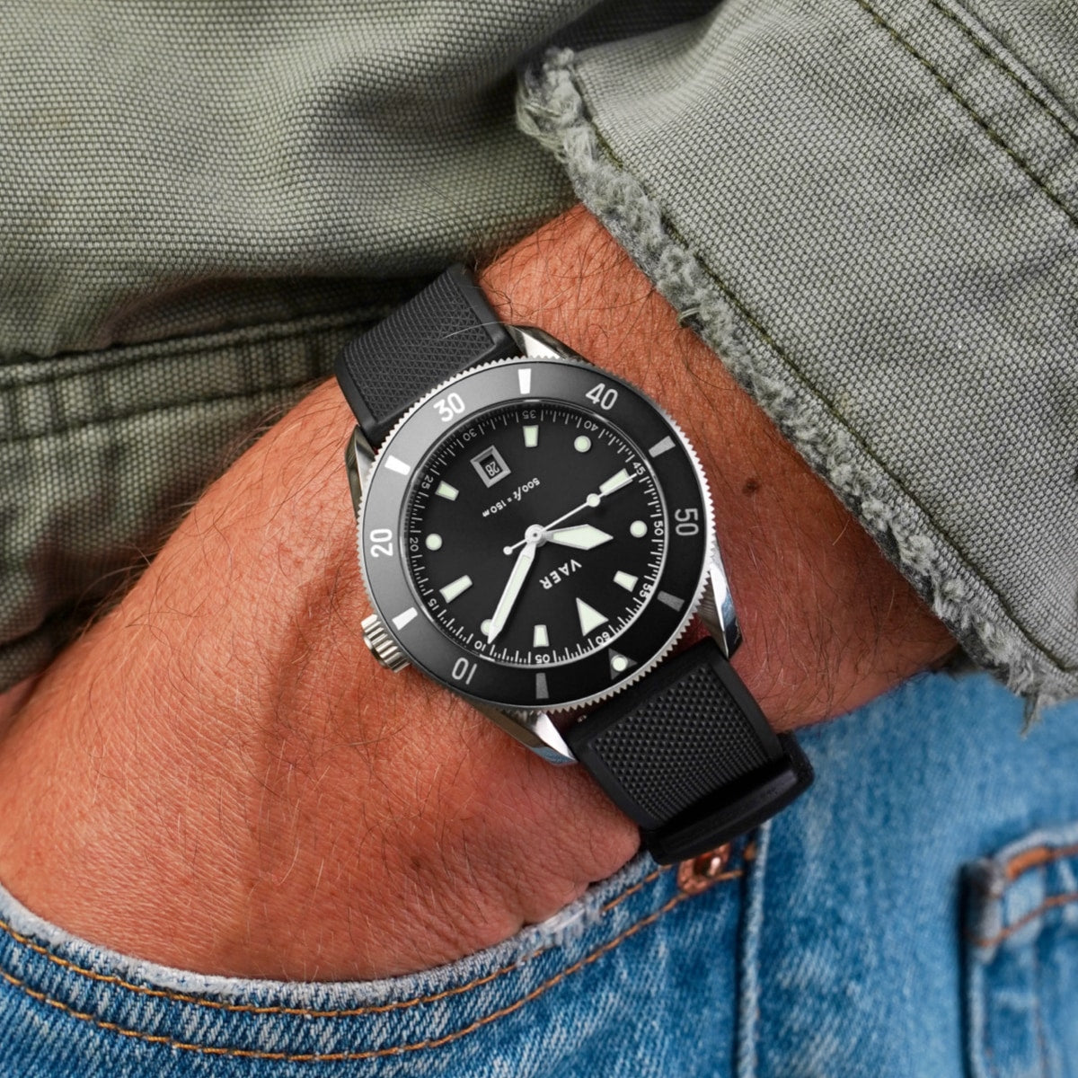 VAER DS2 Meridian Black Watch - Quartz 39mm