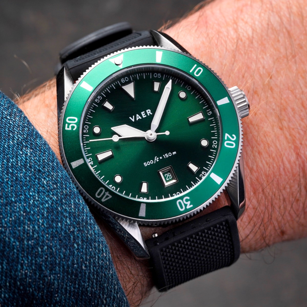 VAER DS2 Watch - Meridian Green - Quartz 39mm