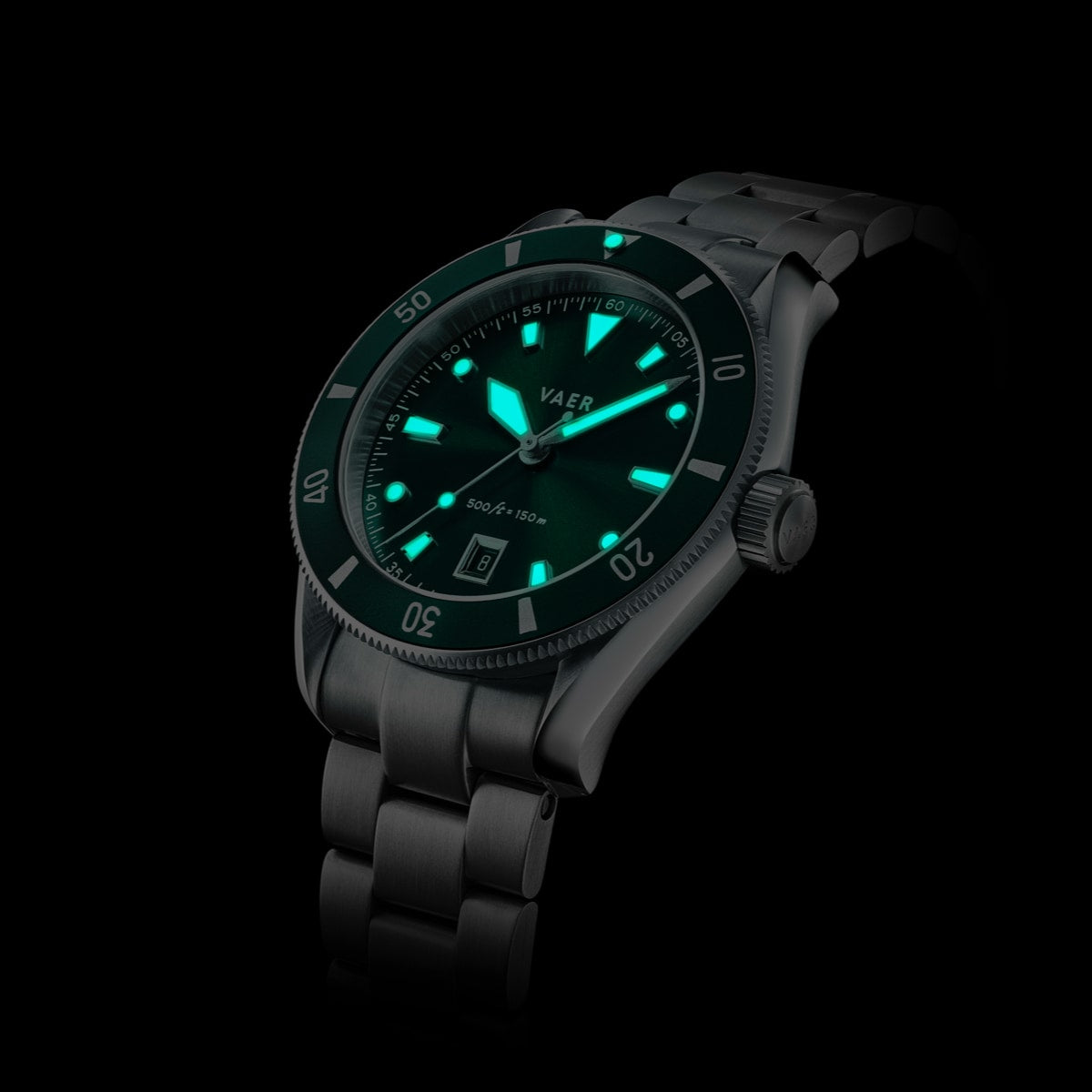 VAER DS2 Meridian Green Mens Watch - Quartz 42mm