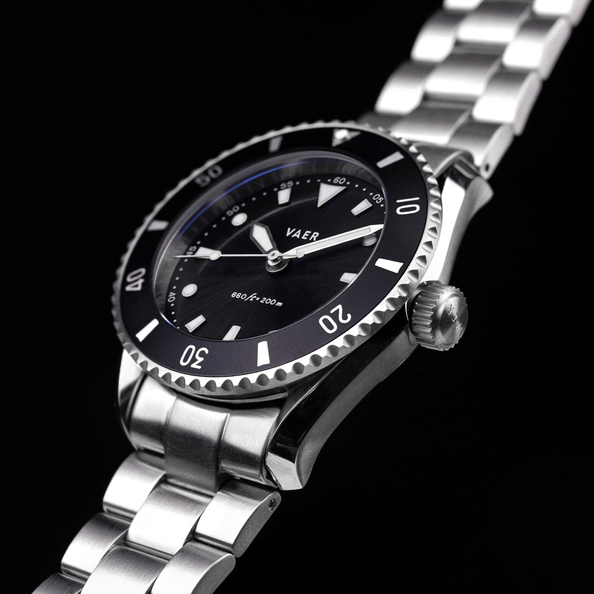 VAER DS4 Meridian Black Watch - Solar 38mm