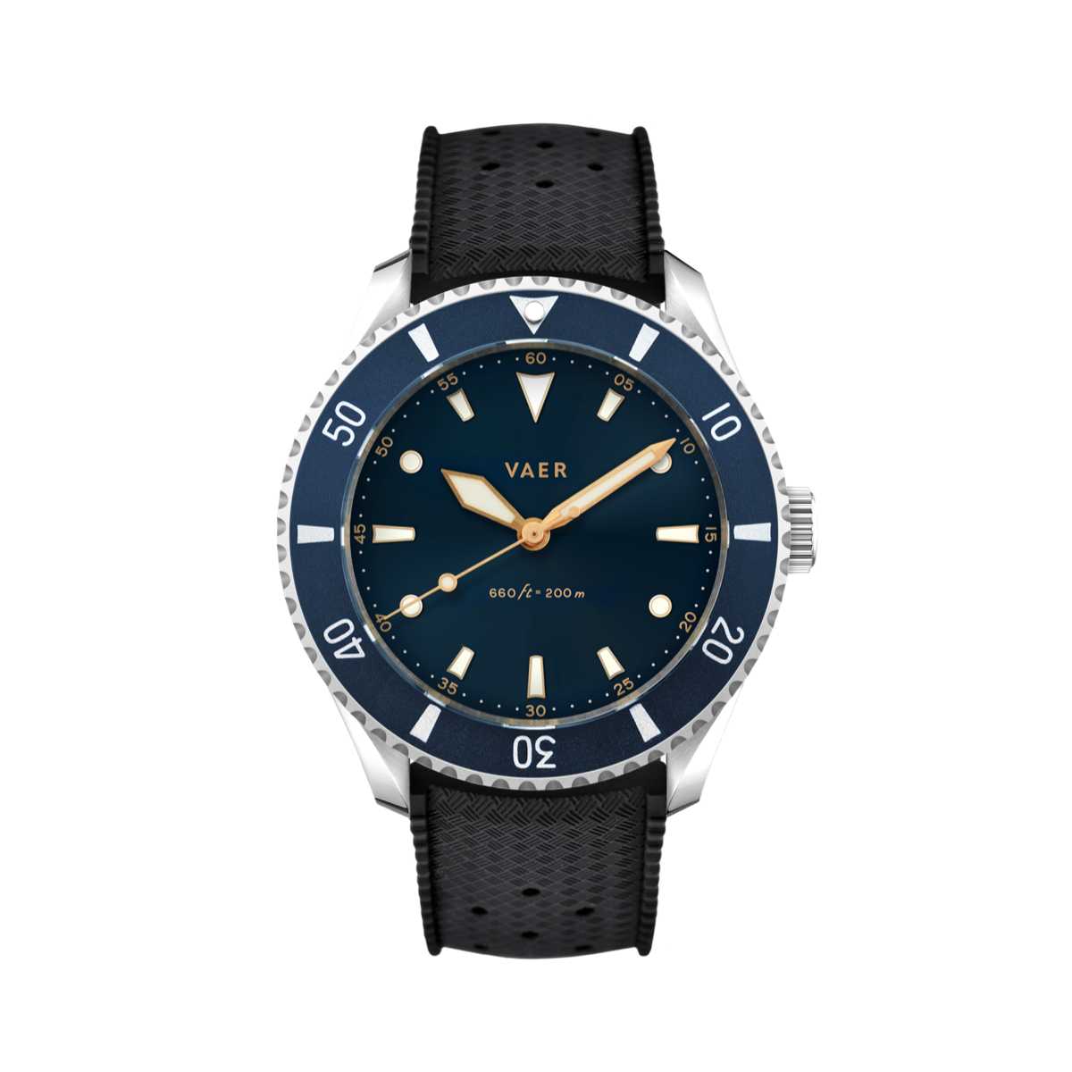 VAER DS4 Meridian Watch - Navy - Solar 38mm