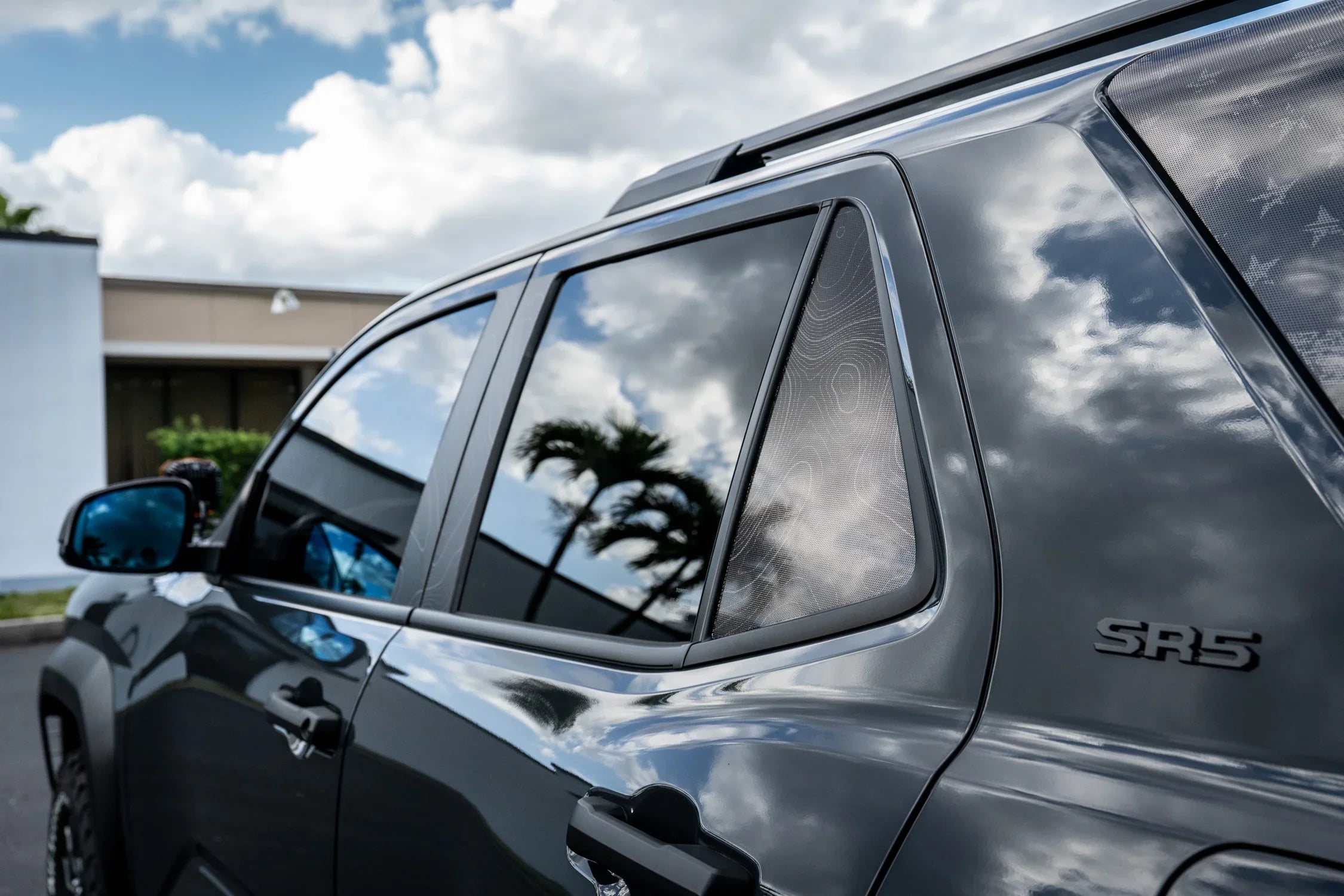 Topographic Rear Vent Window Overlay (Perforated) - 2025+ 4Runner