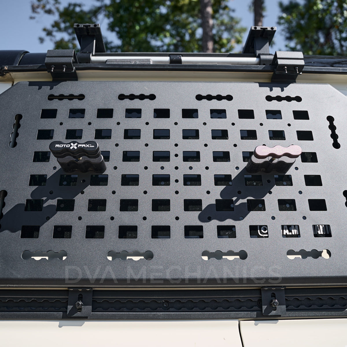 DVA MOLLE panel with recovery gear mounted