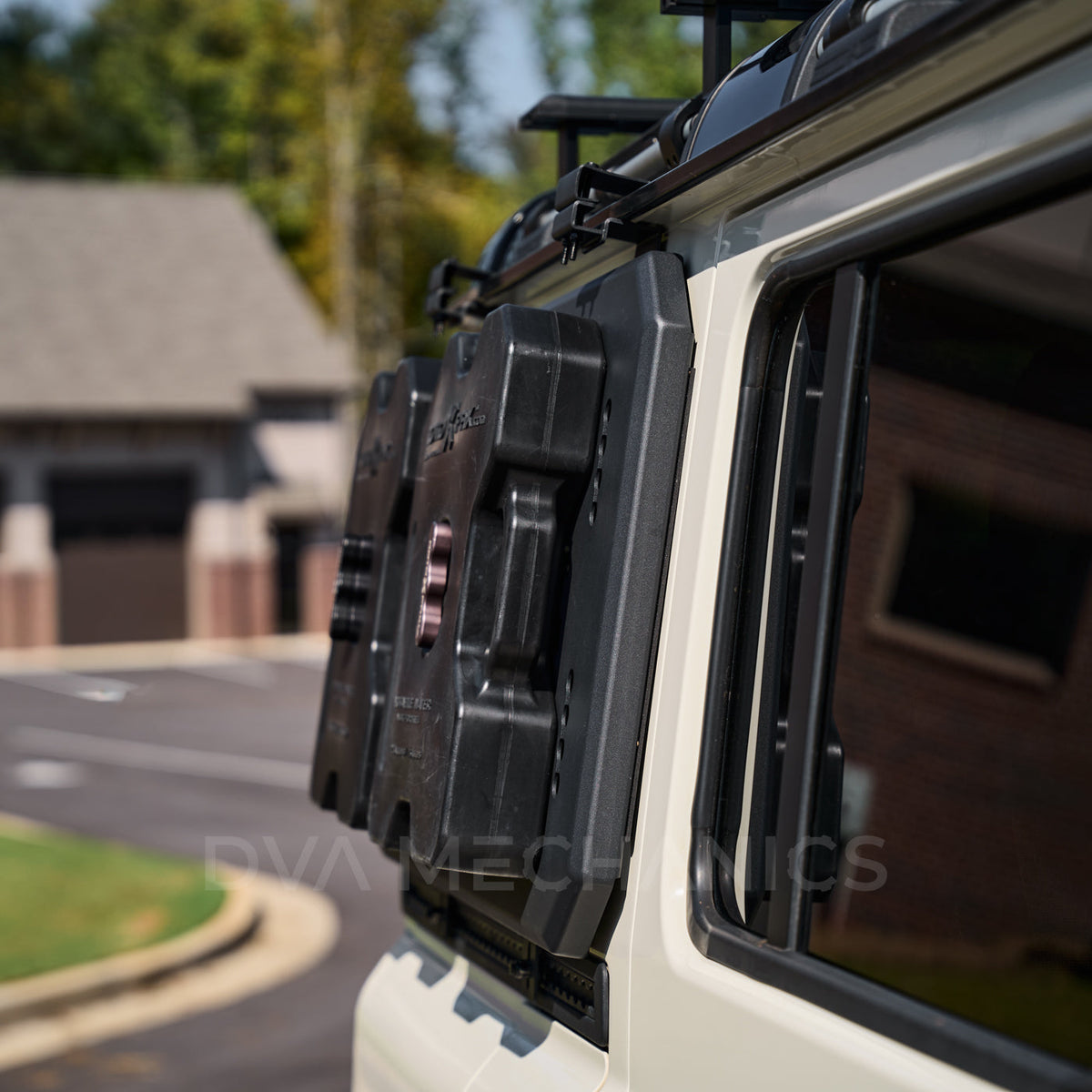 DVA MOLLE panel installed behind the Grenadier rear door