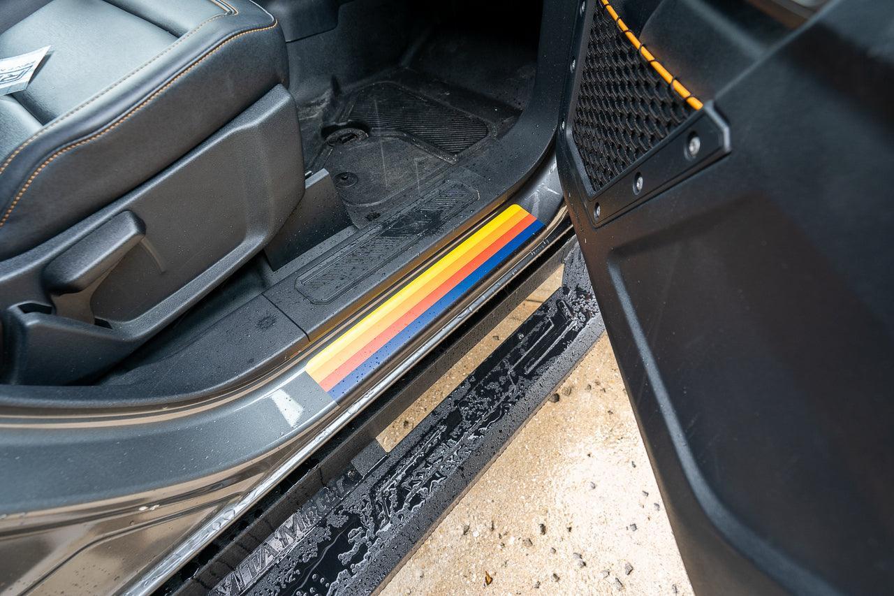 Badlands 5 Bar Retro Stripe Package (Hood, Lower Door Protection, Door Sills) - 2021+ Bronco