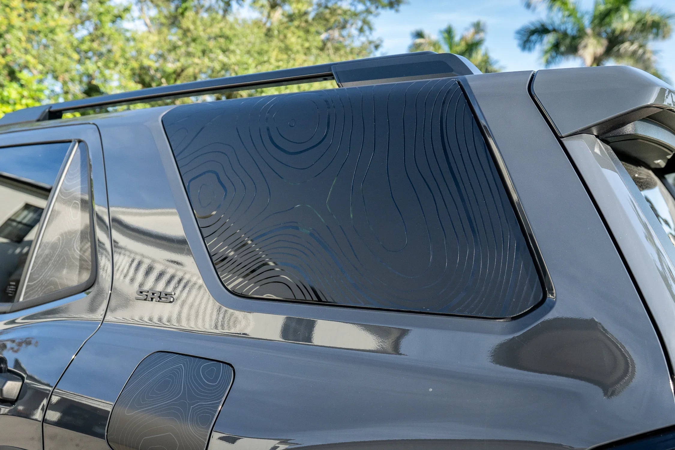 Topographic Rear Window Overlay V2 - 2025+ 4Runner