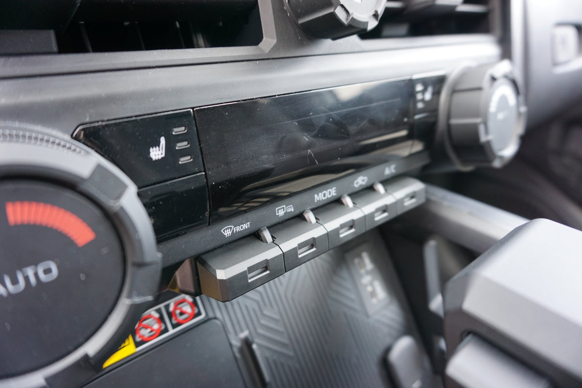 AJT Design 5-piece black toggle cover set for 2024+ Toyota Tacoma and 2025+ 4Runner