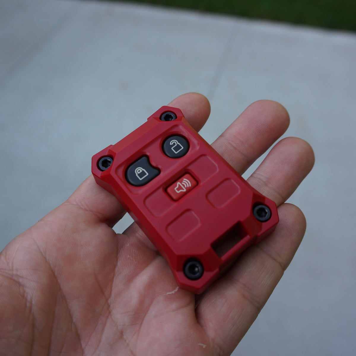 AJT Design Injection Fob IF032 key fob case for Ford 3-button fobs - red