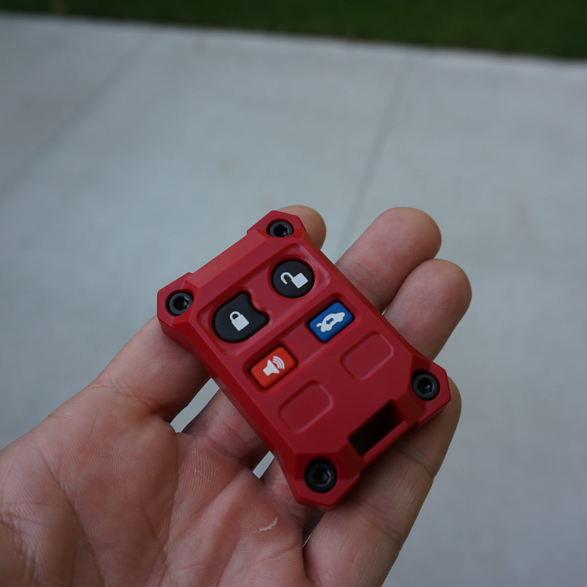 AJT Design Injection Fob IF033 key fob case for Ford 4-button fobs - red