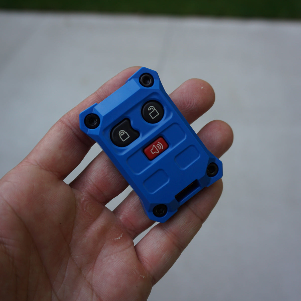 AJT Design Injection Fob IF032 key fob case for Ford 3-button fobs - blue