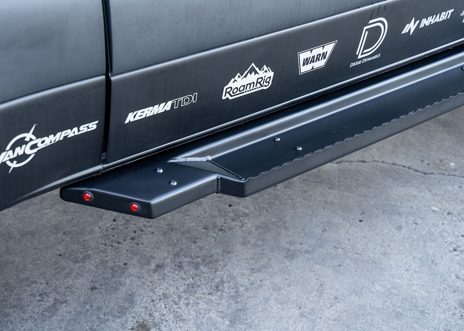 Sprinter/Transit  Cab & Chassis, EKKO and Open Trail Side Steps - Short/Flat Version (Fits Driver & Passenger side)