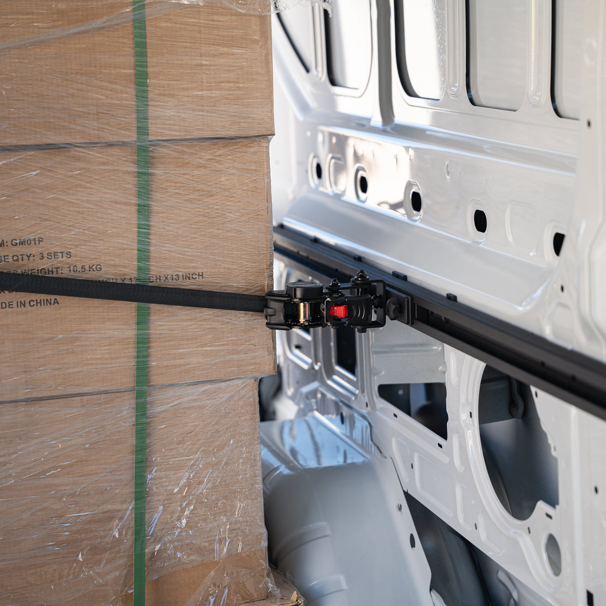 Integral Truck Rail and Swivel Strap Bundle 4 Pack for Ford Transit Van 148 wheelbase