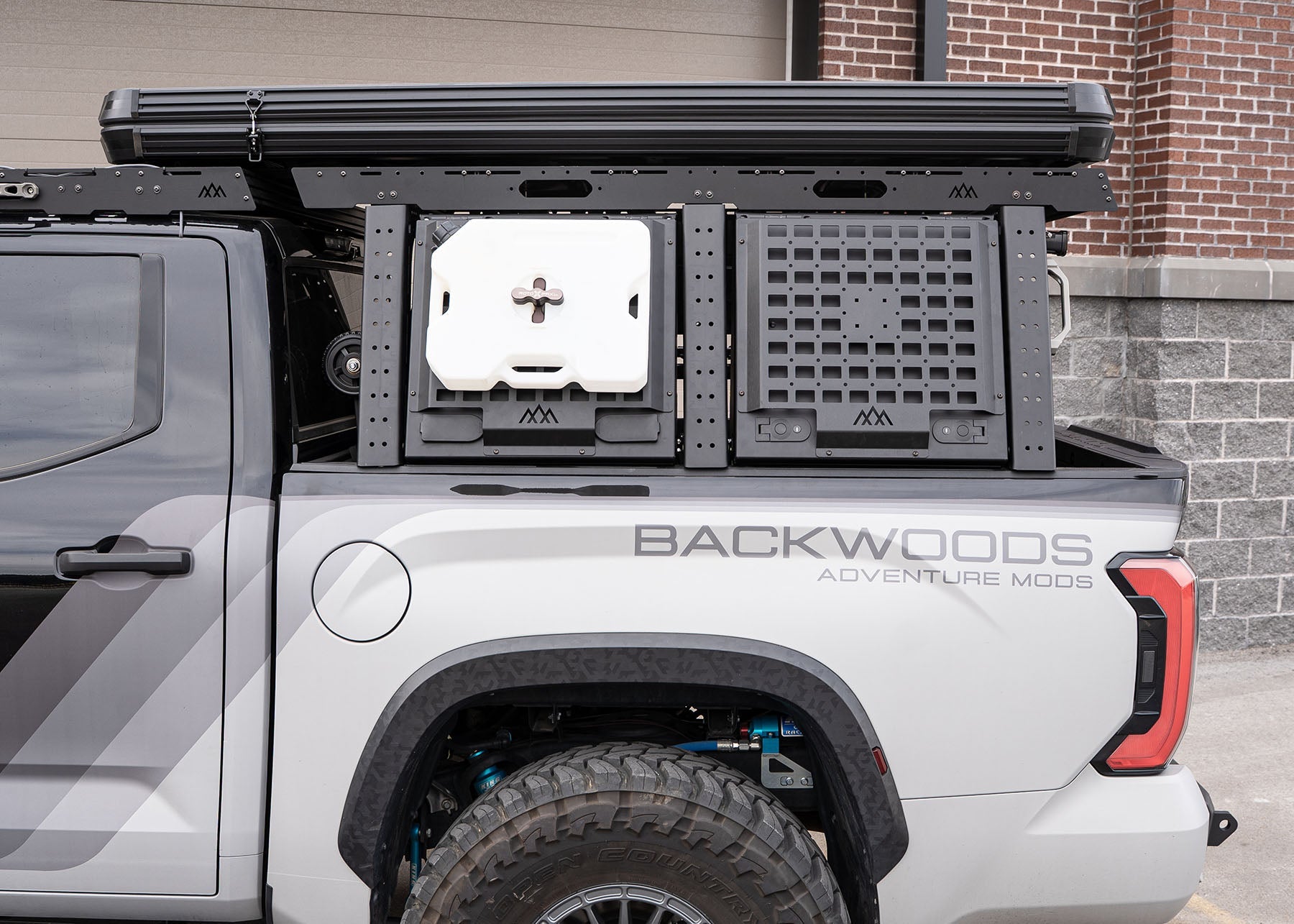 Backwoods Aluminum Bed Rack Storage Box - Toyota Tundra