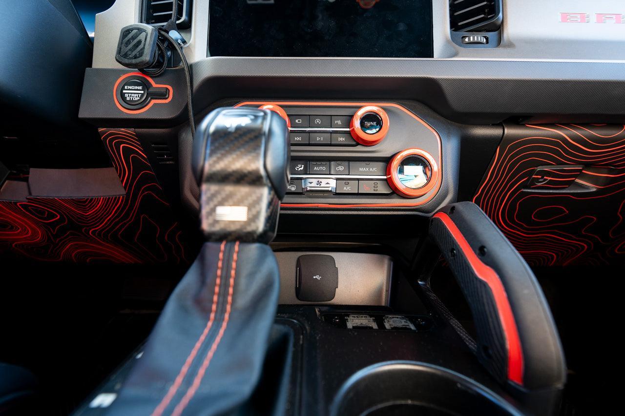 Topo Understeering Panel Overlay (Printed Series) - 2023+ Bronco (Type B)