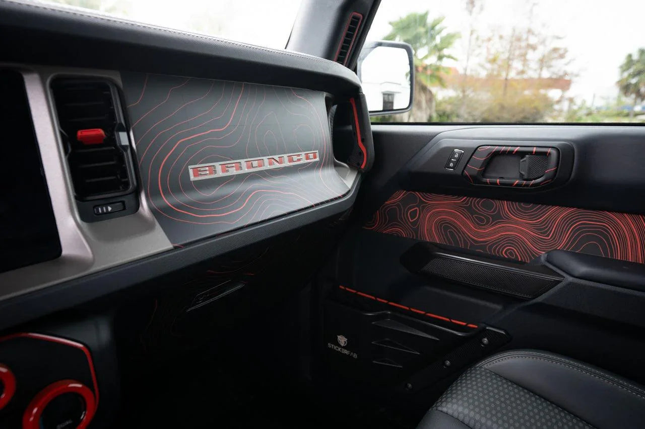 Topo 3 Piece Dash Kit (Printed Series) - 2021+ Bronco