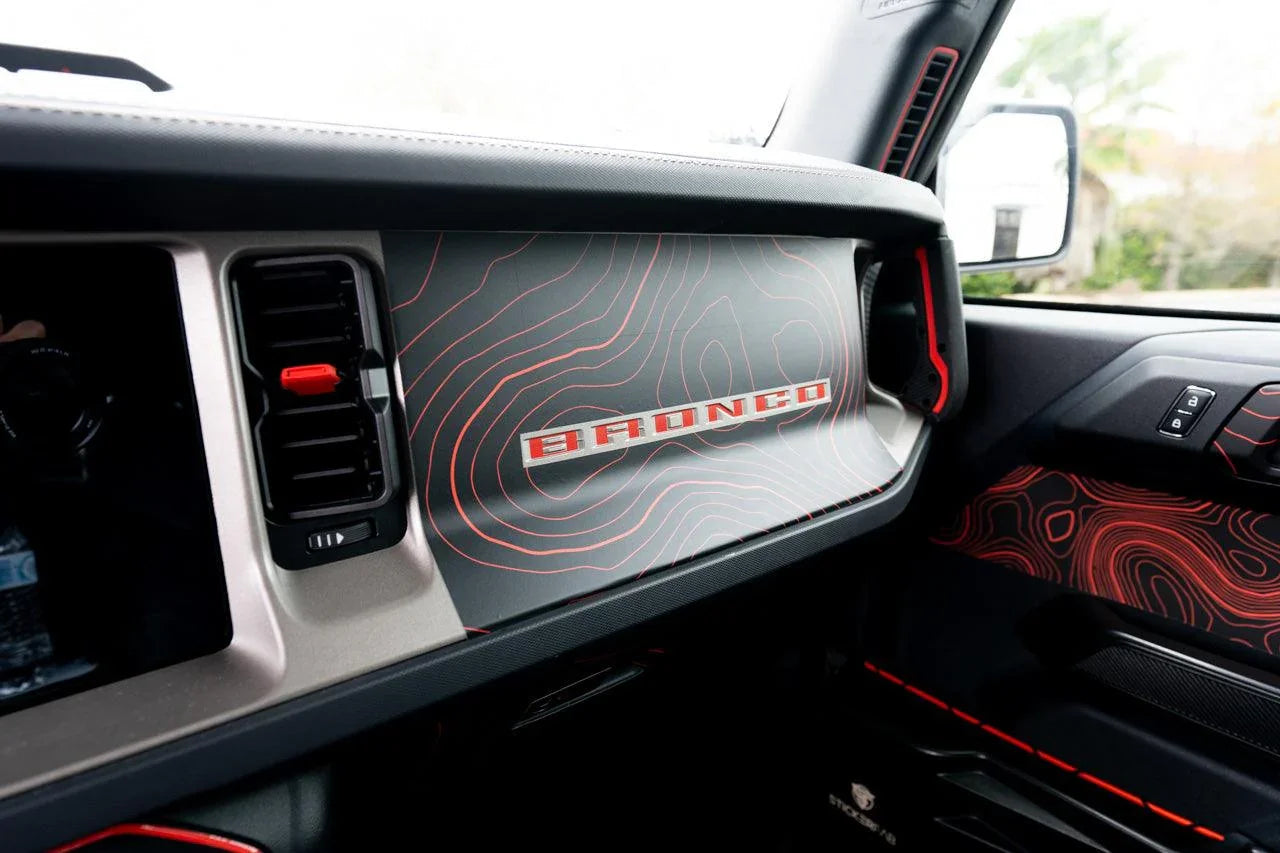 Topo 3 Piece Dash Kit (Printed Series) - 2021+ Bronco