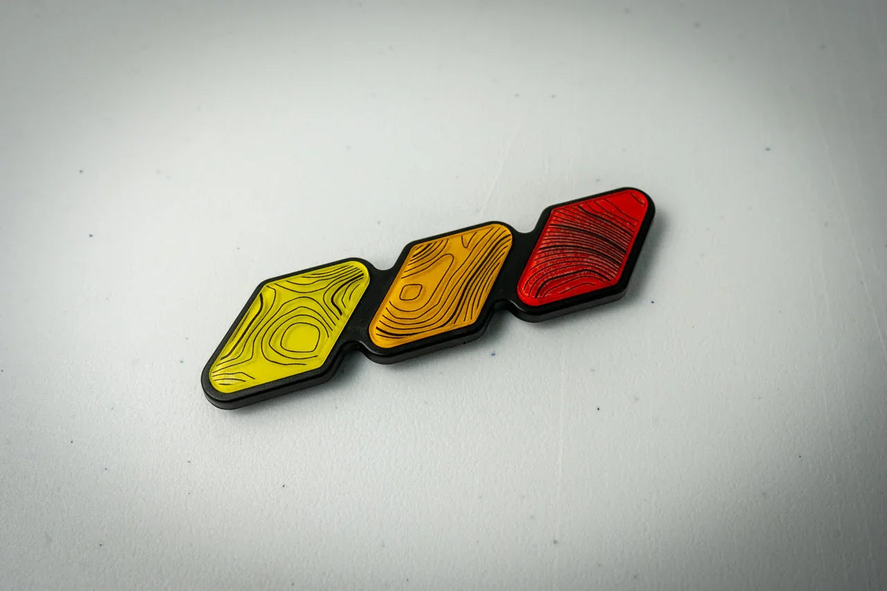 Tri Color TRD Style Grille Emblem - 2025+ 4Runner