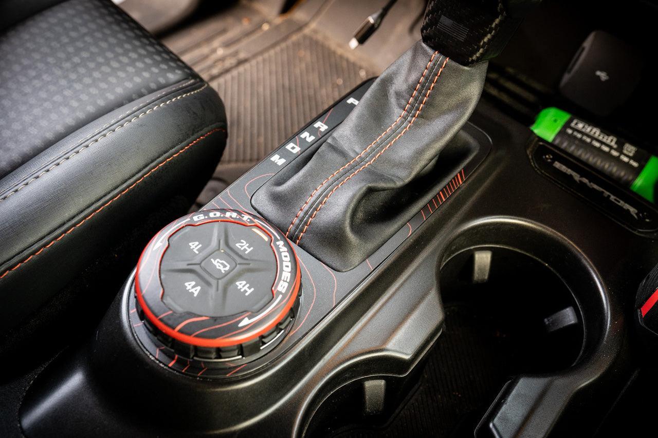 Topo Automatic Shifter Overlay (Printed Series) - 2021+ Bronco Automatic