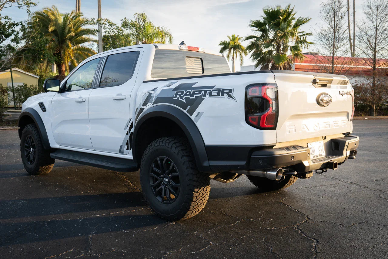 American Flag Rear Window Overlay - 2024+ Ranger w/ Small Center Rear Window