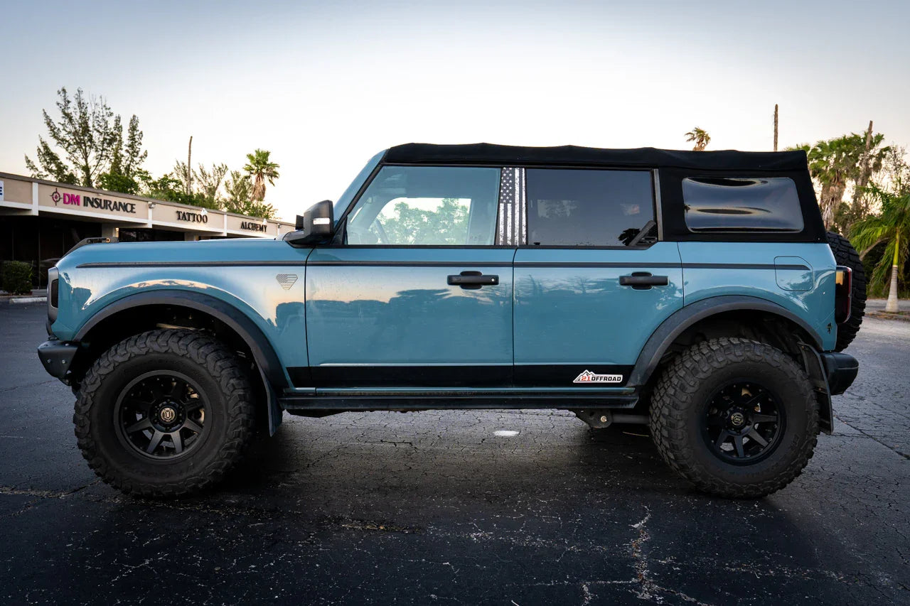 American Flag Acrylic Fender Badge Emblems - 2021+ Bronco Badlands