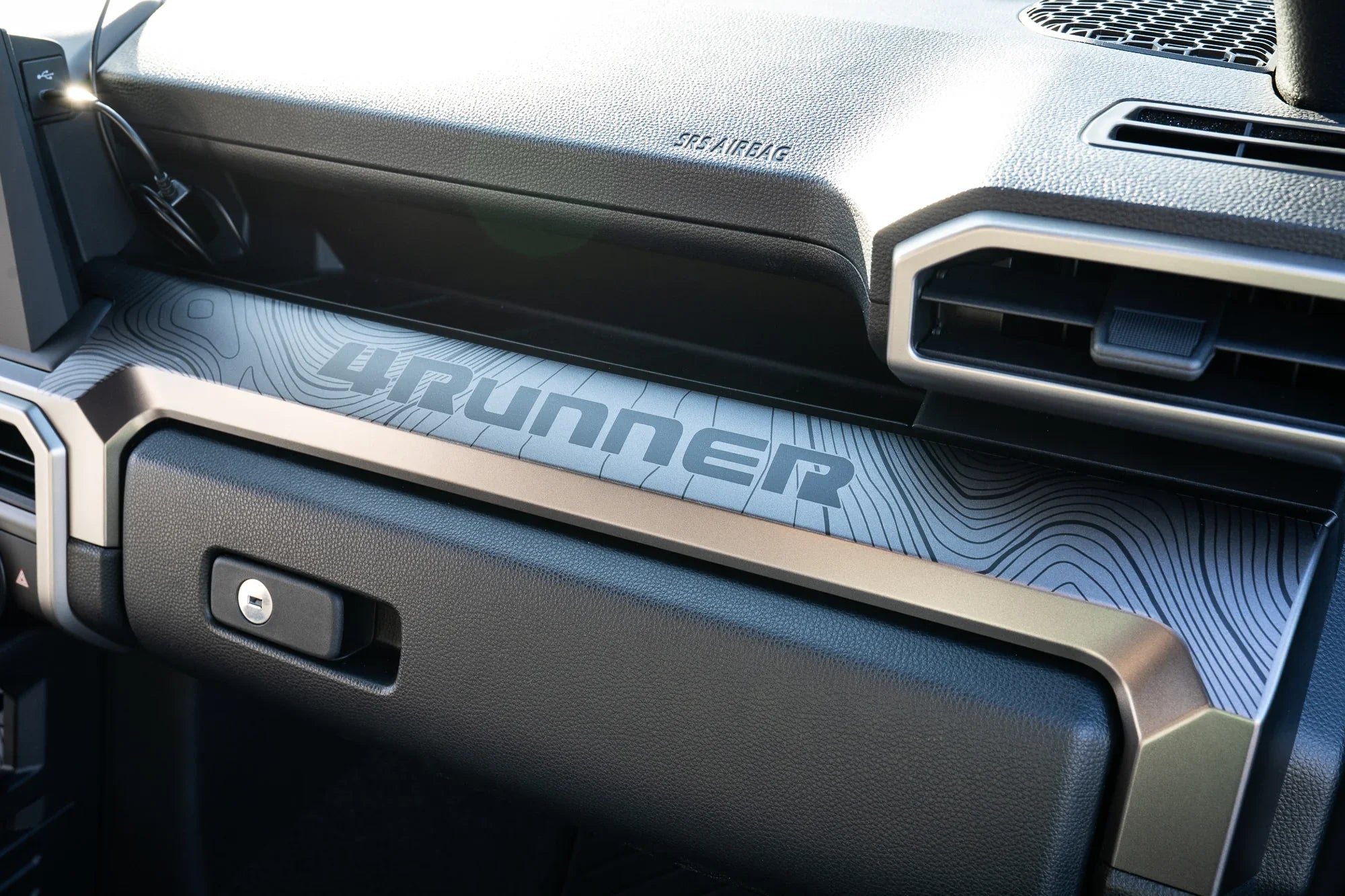 3 Piece Topographic Map Dash Overlays - 2025+ 4Runner