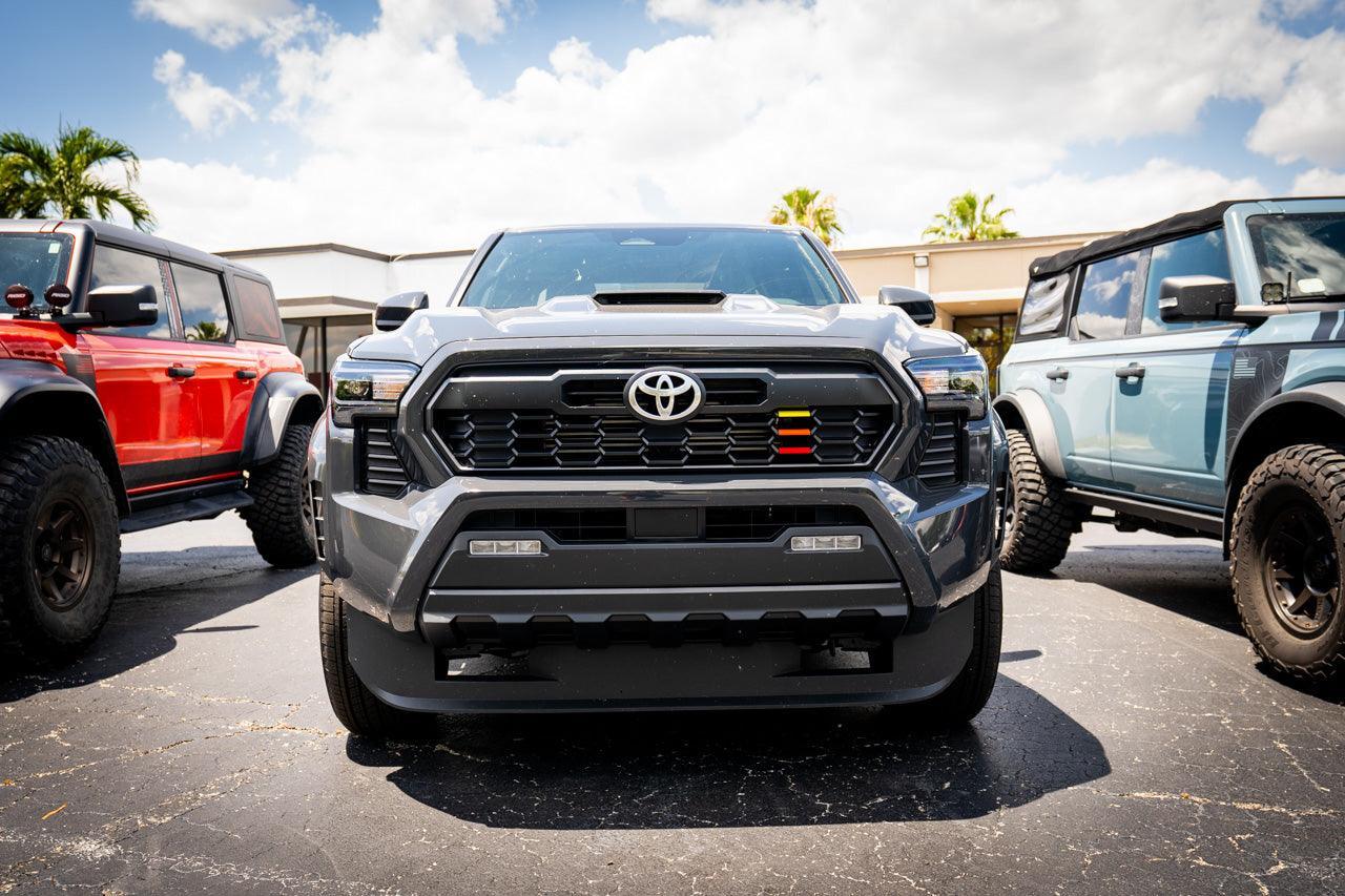 TRD Style Heritage Grille Tri Bar Overlays - 2024+ Tacoma