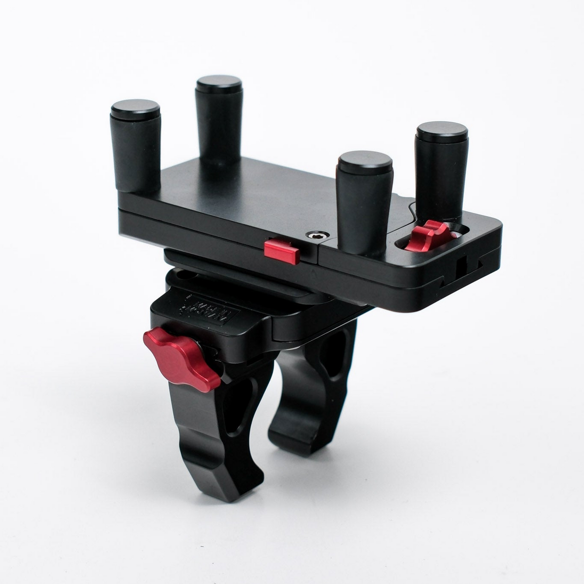 Hondo Garage Death Grip Universal Phone Mount Bundle with Perfect Squeeze holder, BuzzKill damper and bar clamp