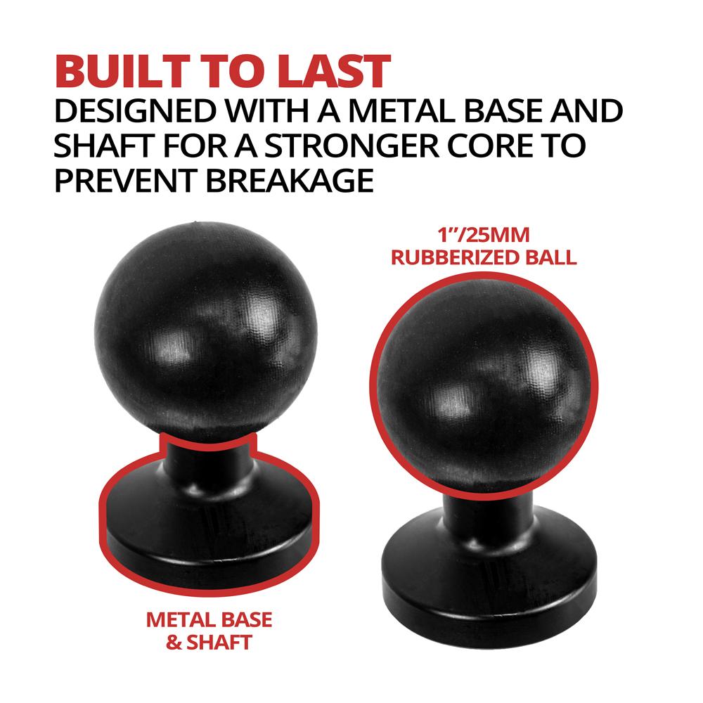 Tackform 1 inch B-sized threaded ball mount for universal fit