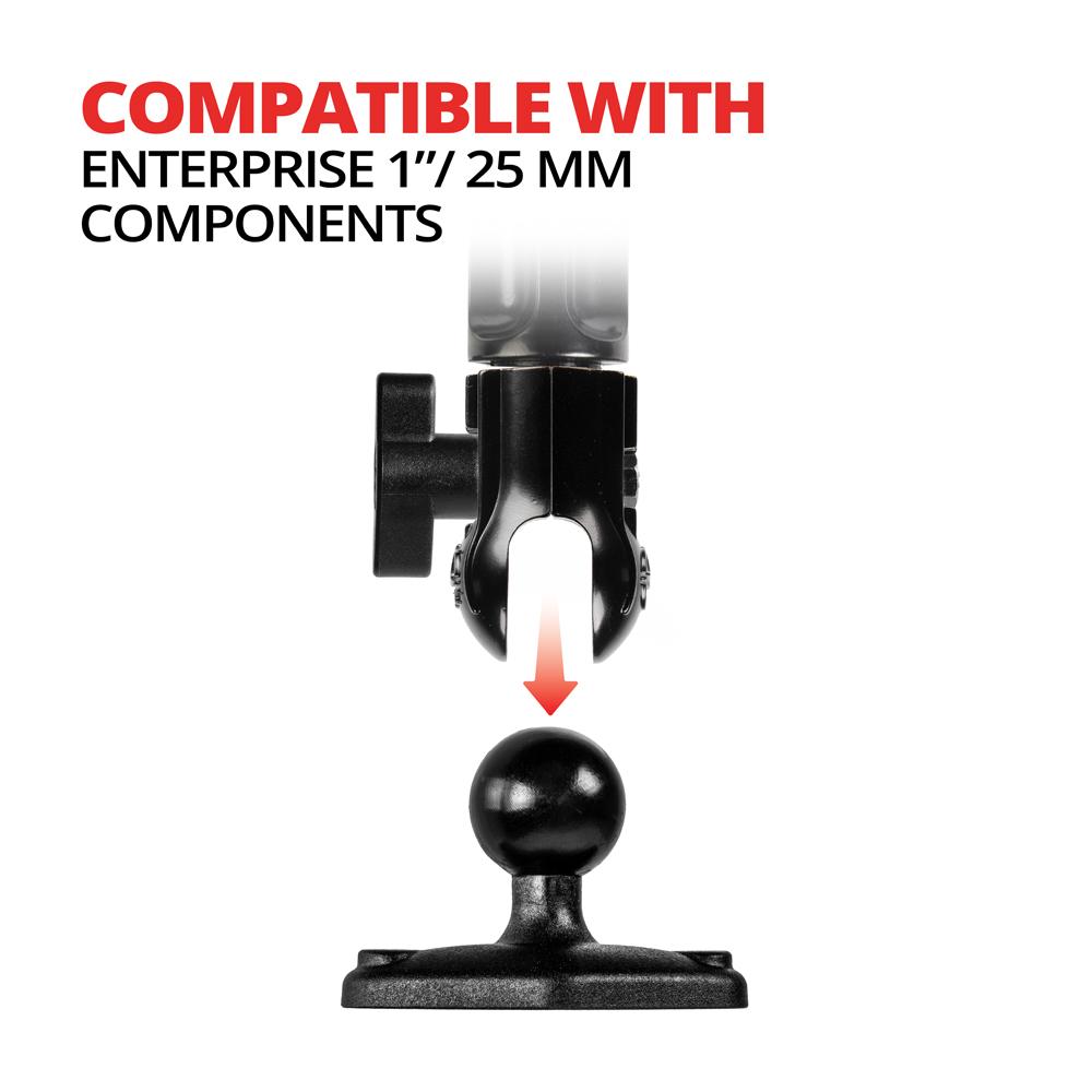 Tackform 2 hole AMPS diamond adapter with B-sized ball for universal fit
