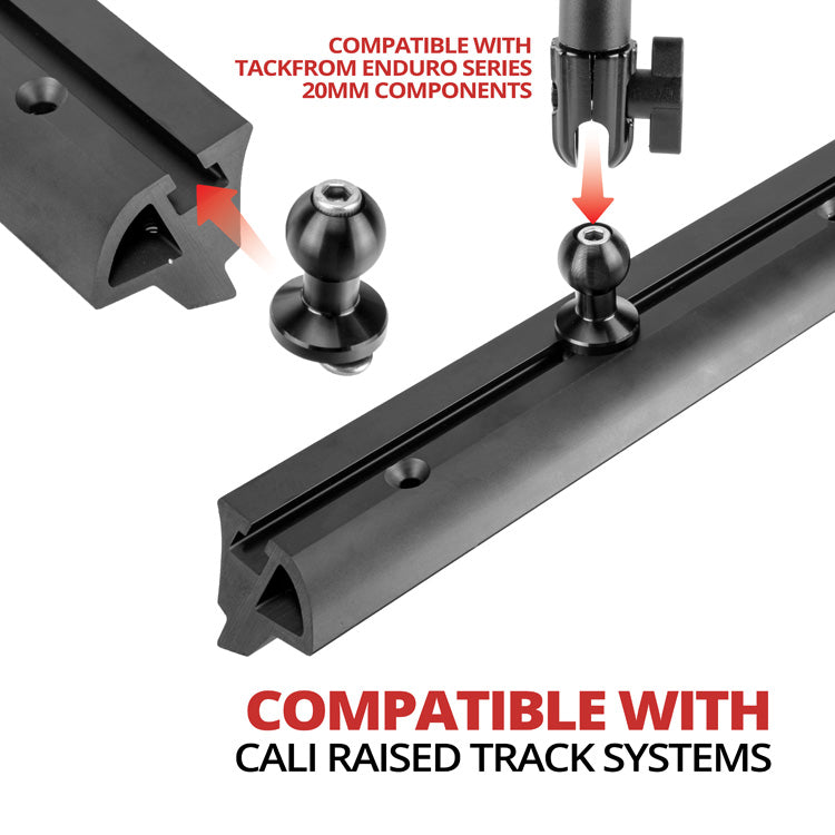 Tackform 2 pack slim track ball 20mm metal for universal fit