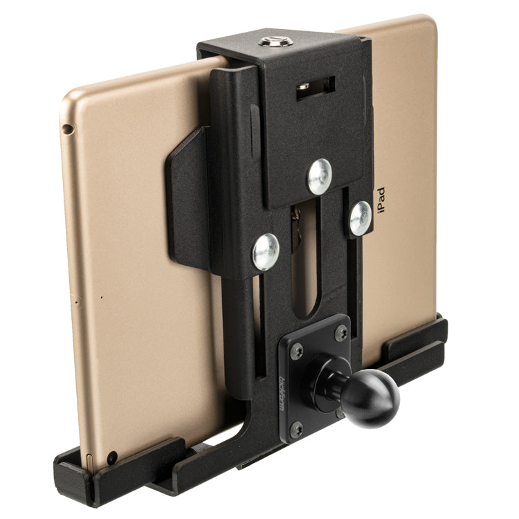 Tackform metal locking tablet cradle with 26mm ball for universal fit