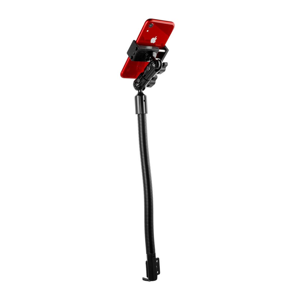 Tackform 21" seat rail floor bolt phone mount for universal fit
