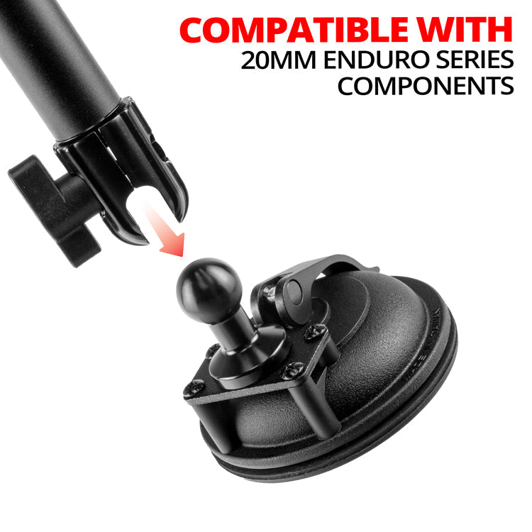 Tackform suction cup base 20mm ball for universal fit