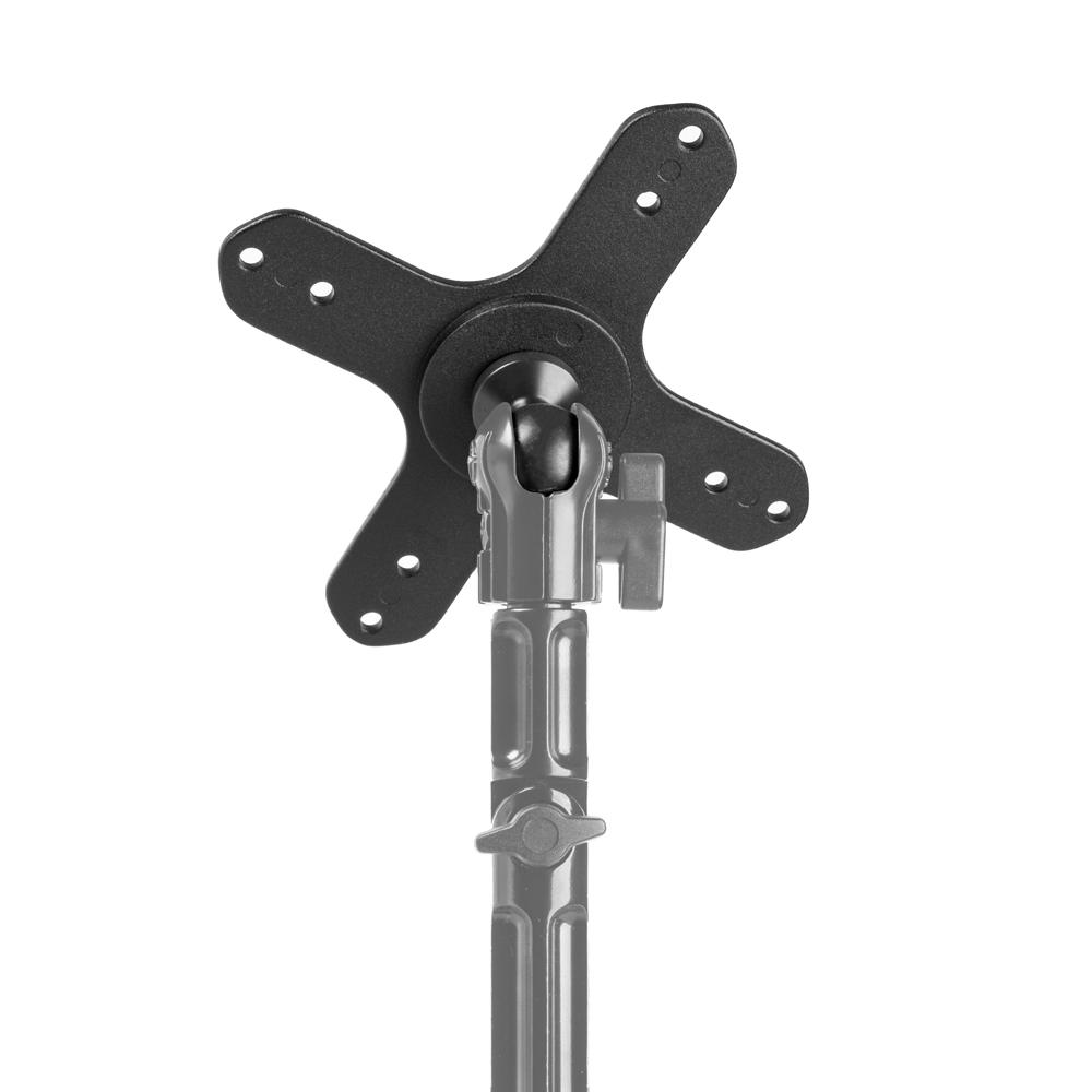 Tackform VESA 75 and 100 holder with 1 inch ball for universal fit