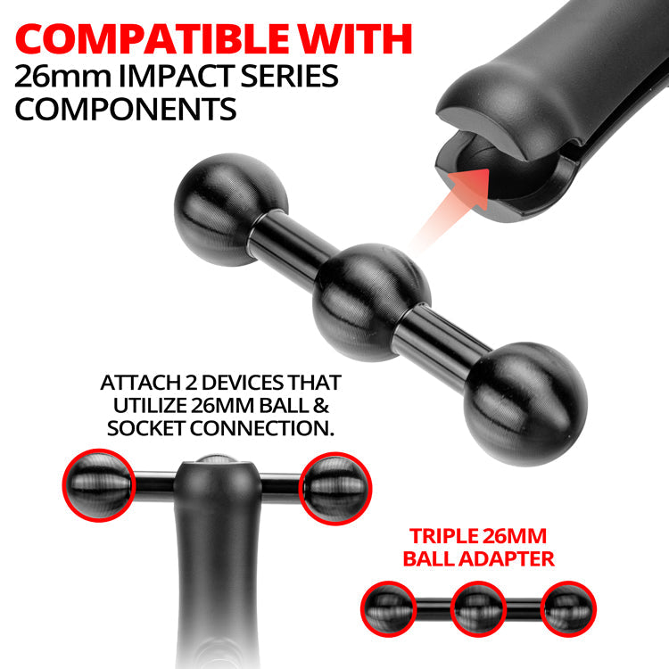 Tackform 3-UP 26mm ball adapter for universal fit
