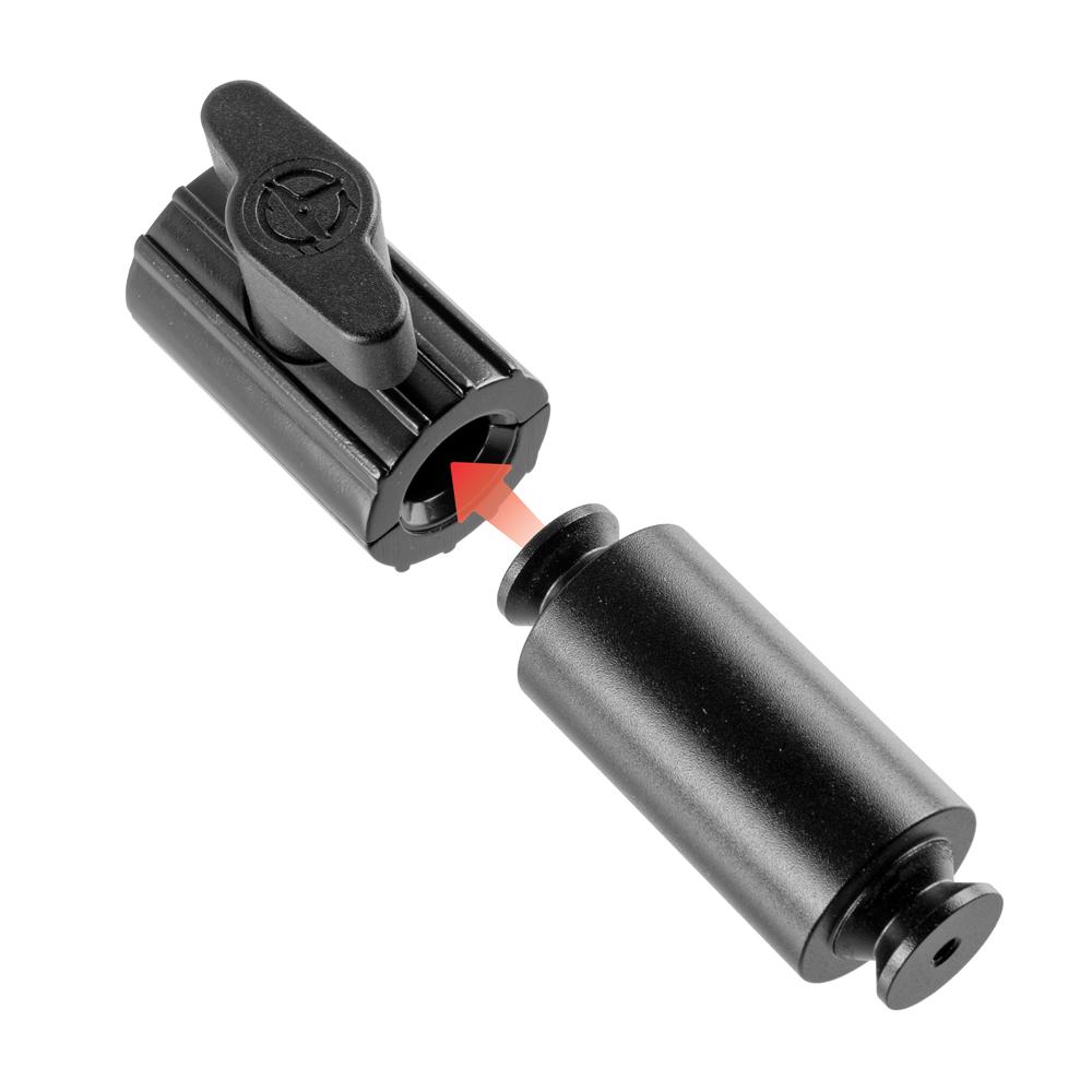 Tackform 1.5 inch arm with dual flange sockets for universal fit