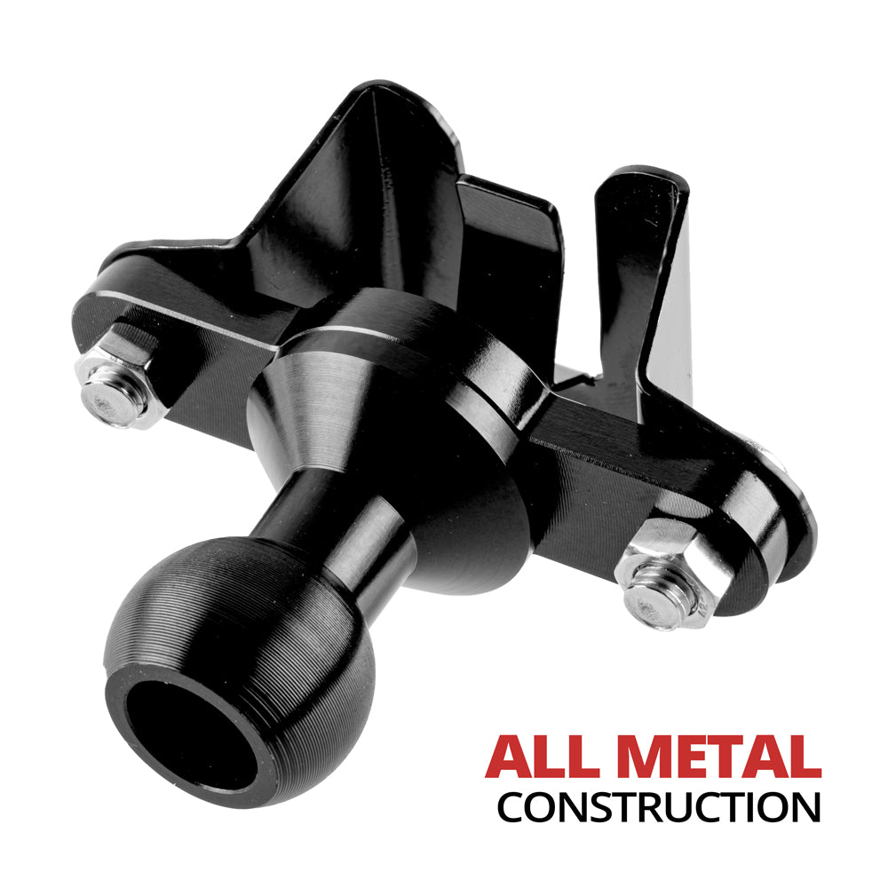 Tackform CB microphone and 2-way radio holder with 20mm ball for universal fit