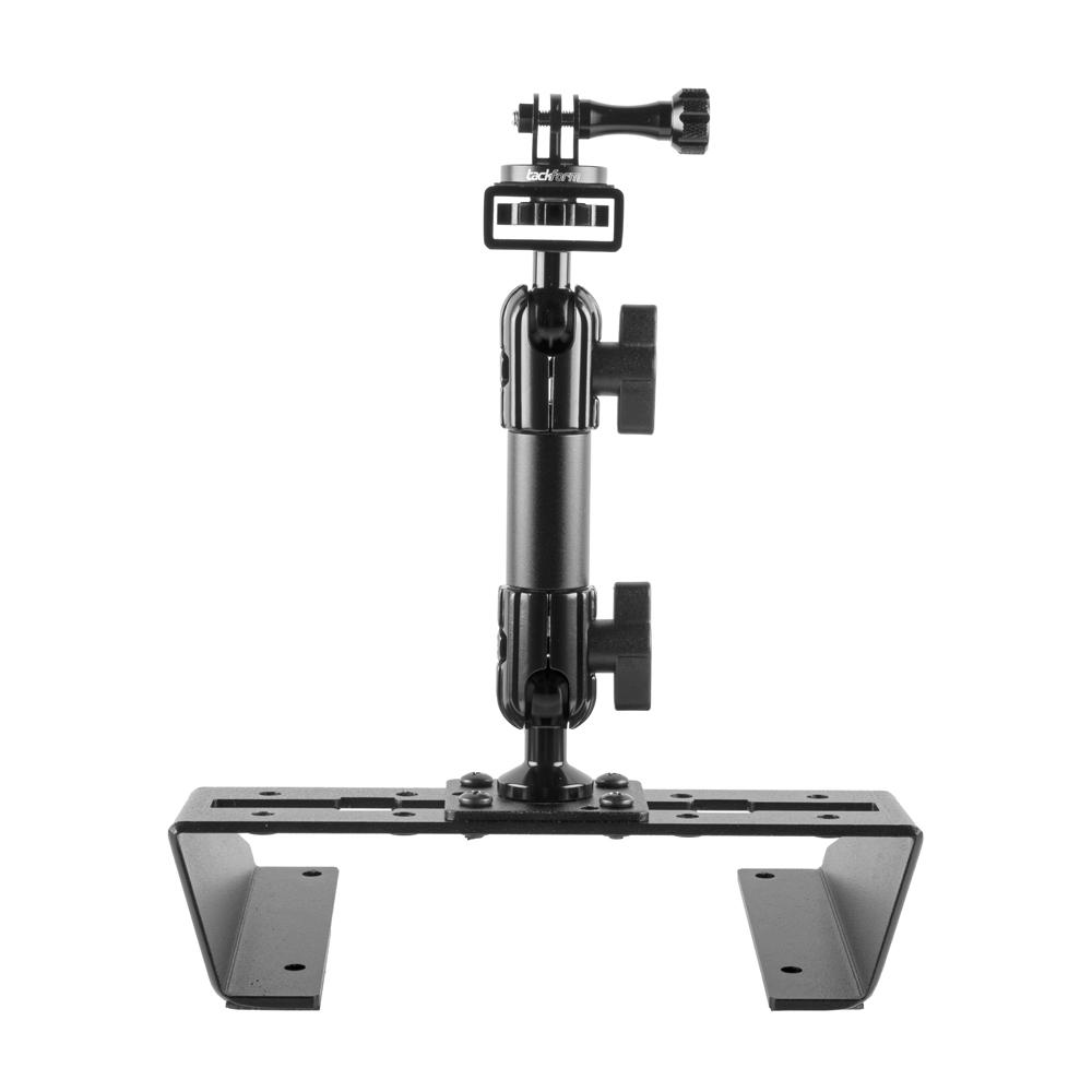 Tackform action camera mount with 4.75" arm and AMPS base for universal fit