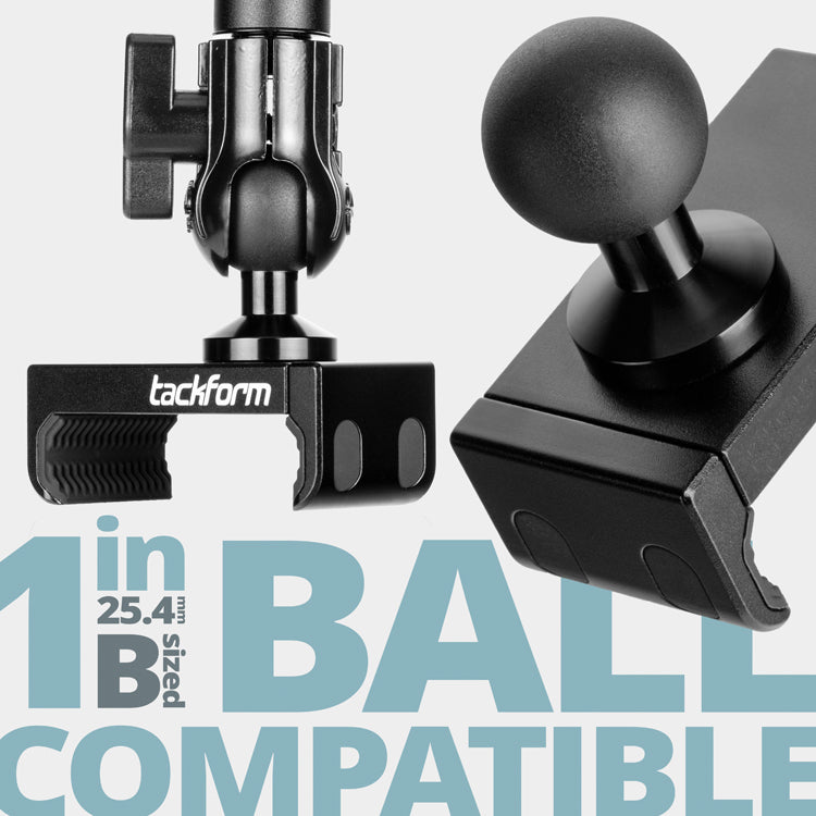 Tackform Enduro 25 Series phone cradle for 1 inch B-size ball, universal fit