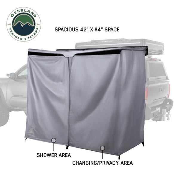 Overland Vehicle Systems HD Nomadic 2 person car side shower and privacy room - view 2