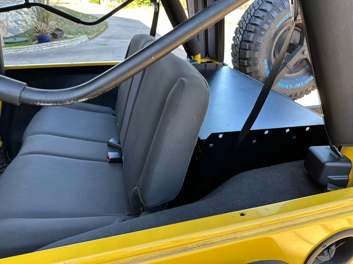 Diabolical Inc Ridgeback LJ Basic for Jeep Wrangler LJ, behind the rear seat