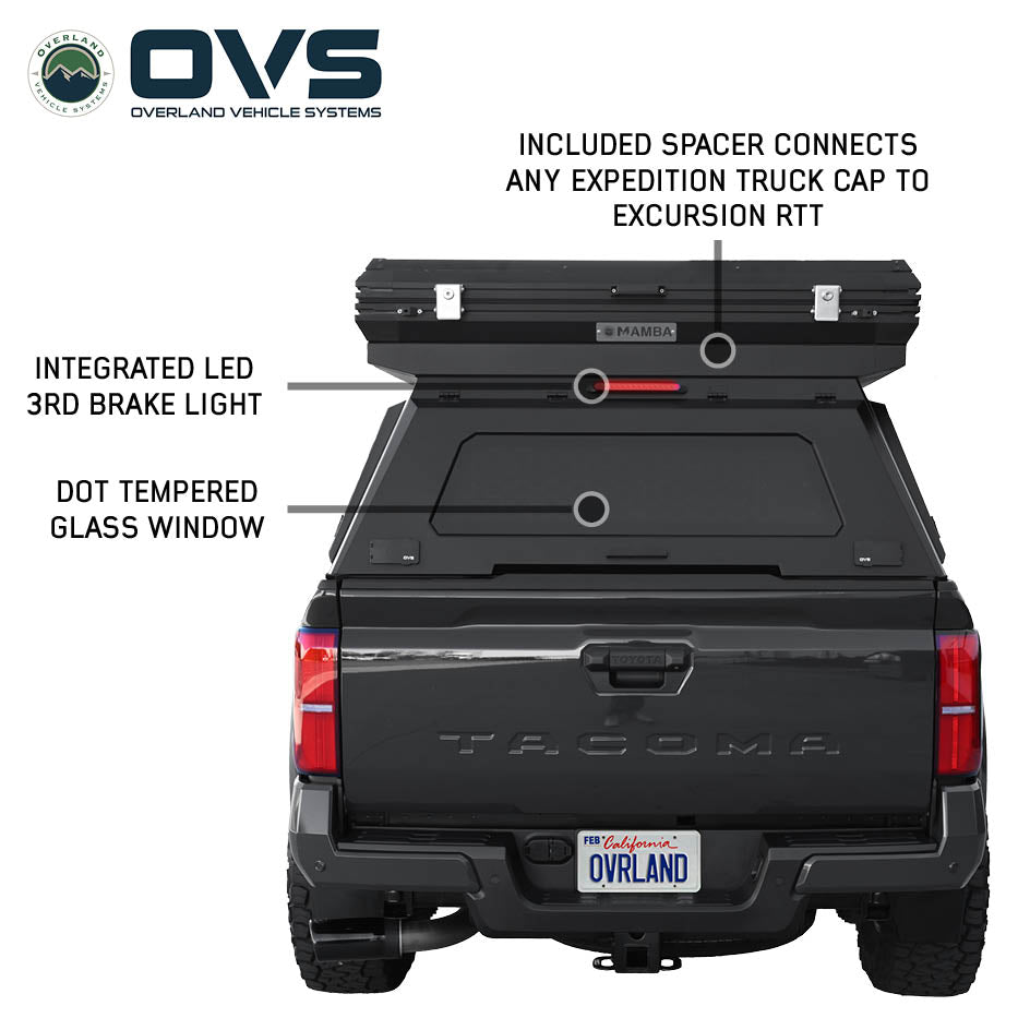 OVS Excursion camper shell roof top tent combo for Toyota Tacoma and other trucks - view 8