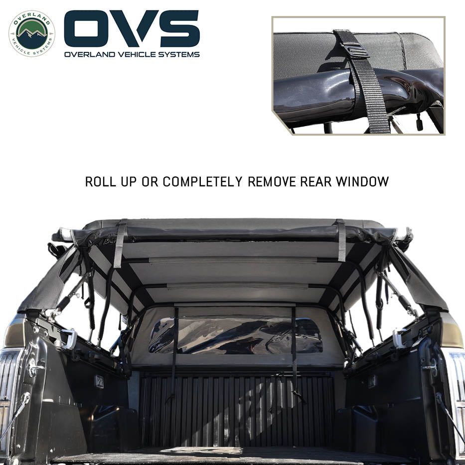 OVS Explorer Soft Shell canvas bed topper for 2024-2027 Toyota Tacoma 5 ft bed - view 3