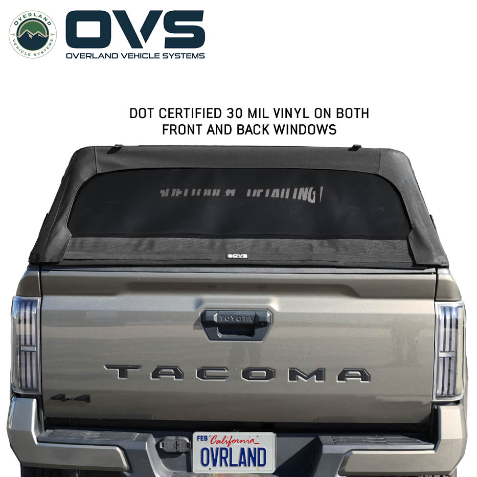 OVS Explorer Soft Shell canvas bed topper for 2024-2027 Toyota Tacoma 5 ft bed - view 4
