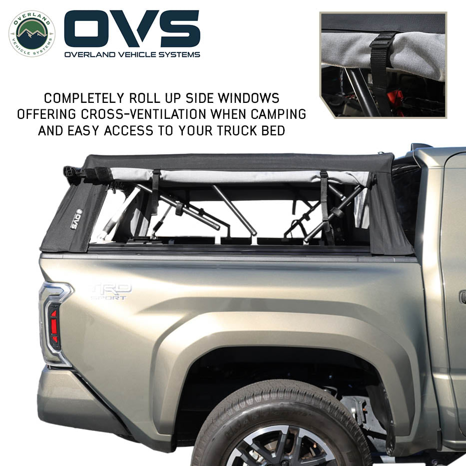OVS Explorer Soft Shell canvas bed topper for 2024-2027 Toyota Tacoma 5 ft bed - view 8