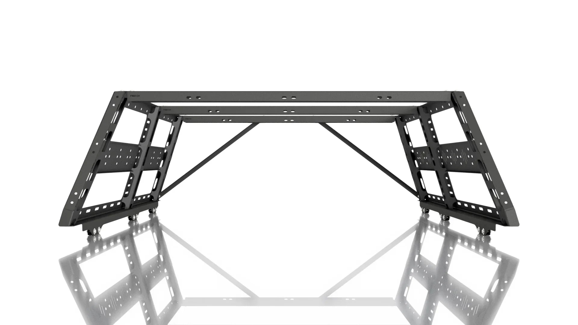 Heavy-duty steel bed rack for Ford F-150, overlanding gear, 6.5-foot truck bed