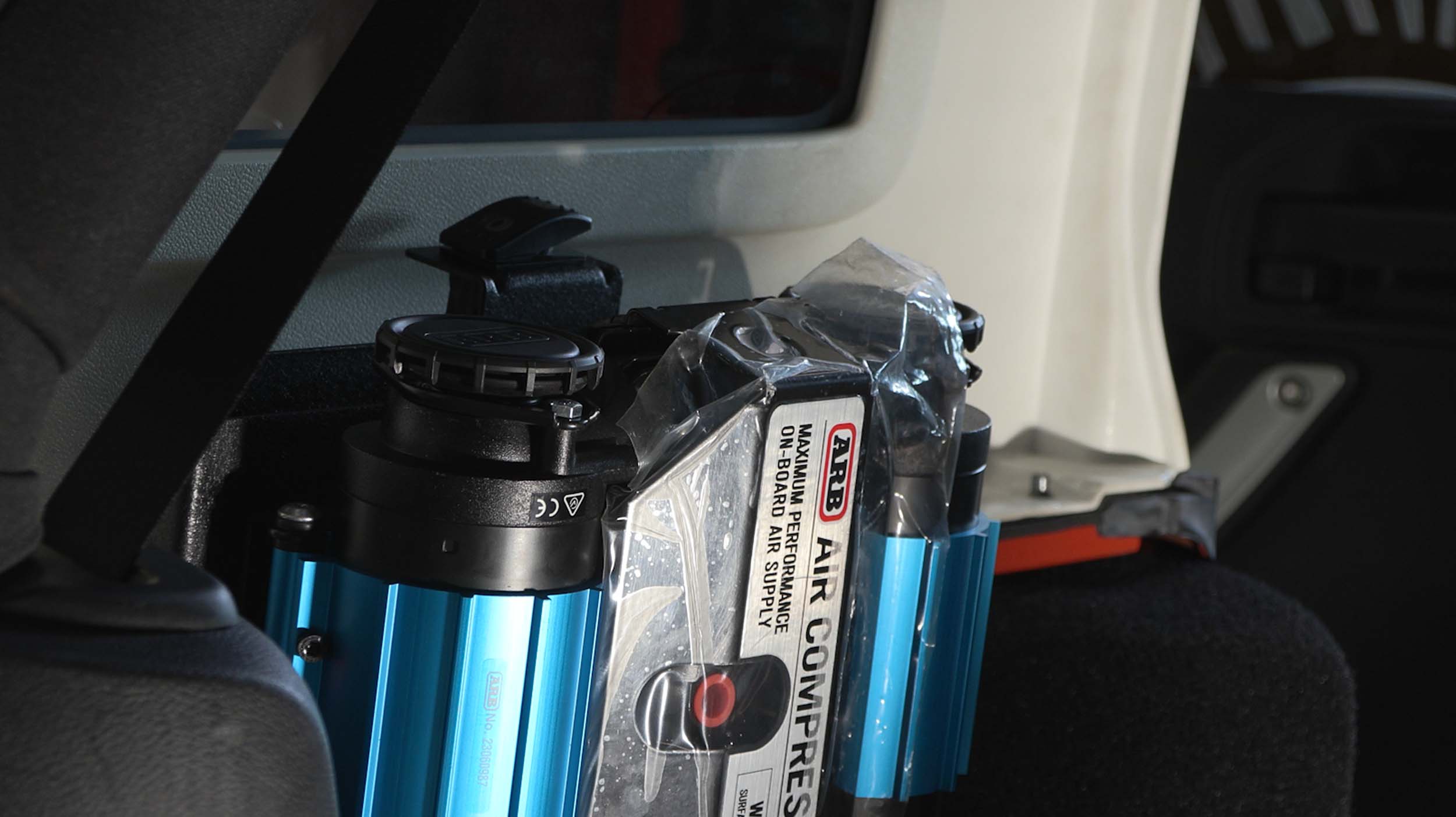 Fishbone Offroad Rear Trunk Compressor Mount - 2007-2018 Jeep Wrangler Unlimited (ARB/VIAIR) FB25468