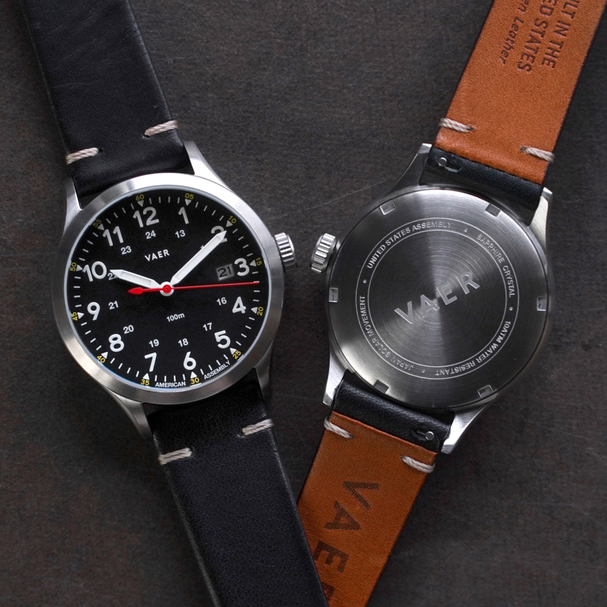VAER C5 Field Black Watch - Solar - 40mm USA
