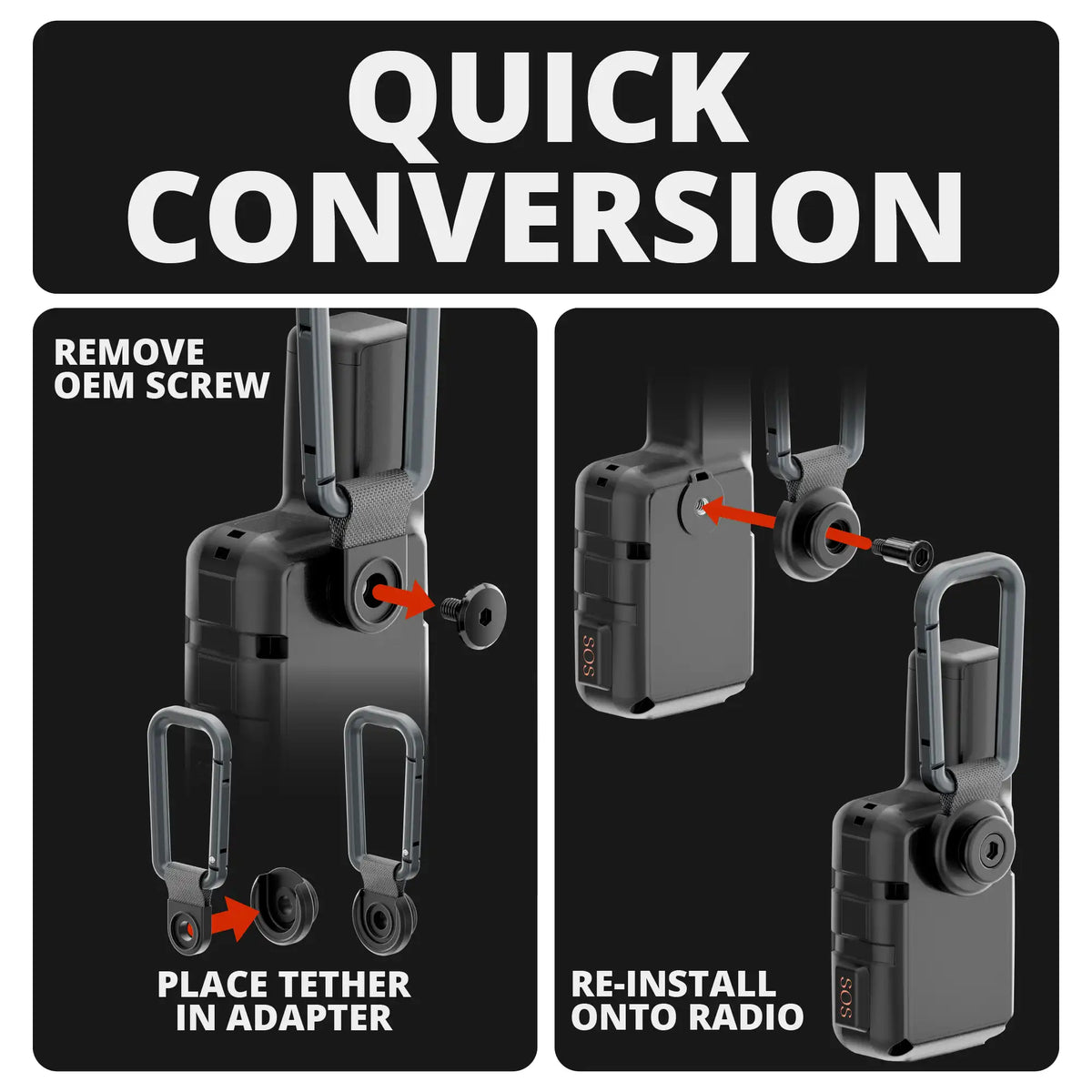 Tackform spring-loaded Garmin inReach Mini holder with 20mm ball, universal fit