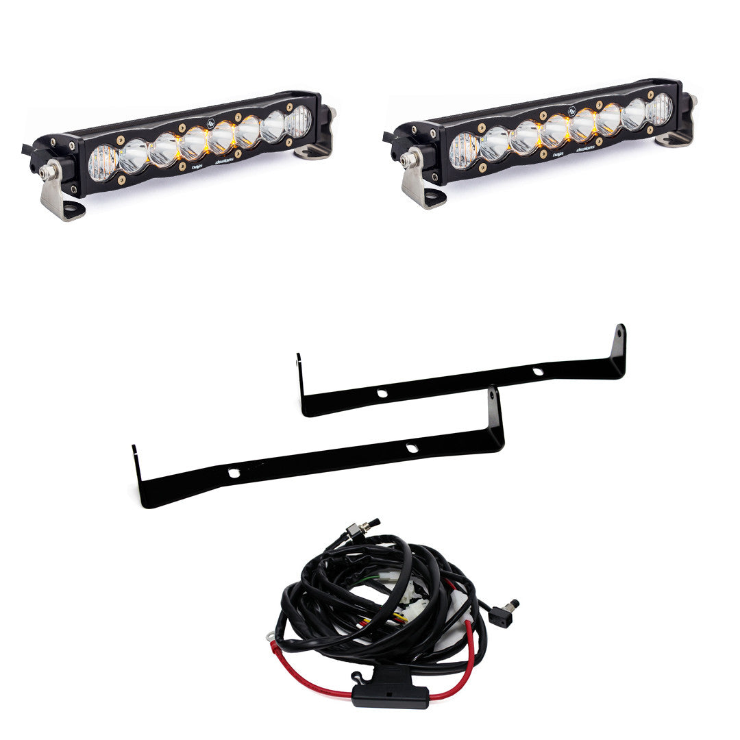 Baja Designs Toyota S8 Dual 10 Inch Grille Upper Light Kit - Toyota 2014-18 4Runner